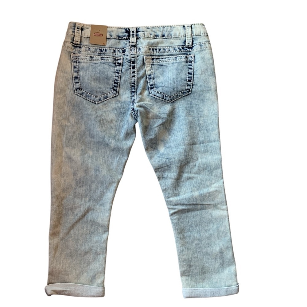 New Rue21 womens light wash distressed jeans juniors size 5/6 beachy coastal - Picture 3 of 15